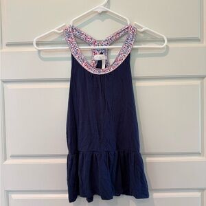 Matilda Jane Navy and Floral Tank Top